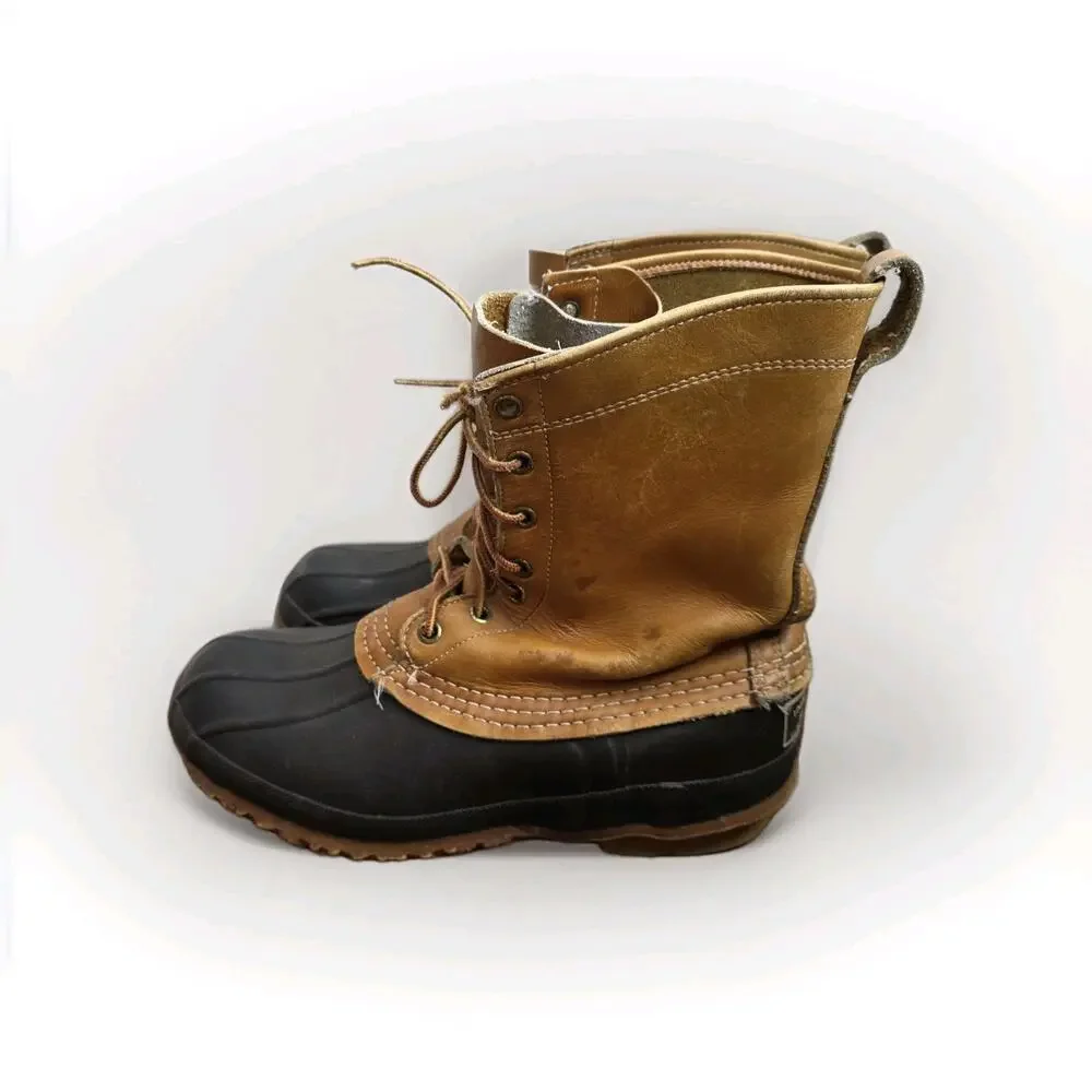 Vintage L L Bean‎ Freeport Maine Insulated Hunting Shoe Duck Boots Mens 8 L